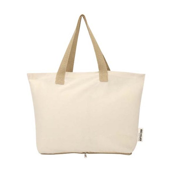 Sierra 140 g/m² GRS recycled foldable cotton tote bag 7L