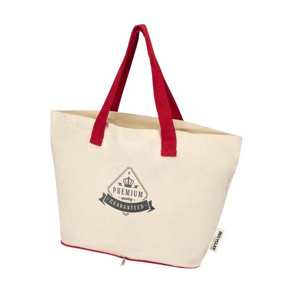 Sierra 140 g/m² GRS recycled foldable cotton tote bag 7L