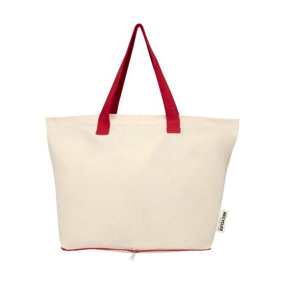 Sierra 140 g/m² GRS recycled foldable cotton tote bag 7L