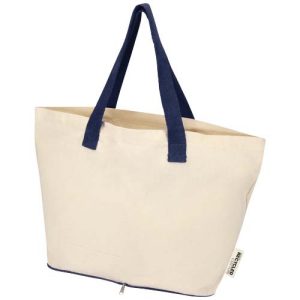 Sierra 140 g/m² GRS recycled foldable cotton tote bag 7L