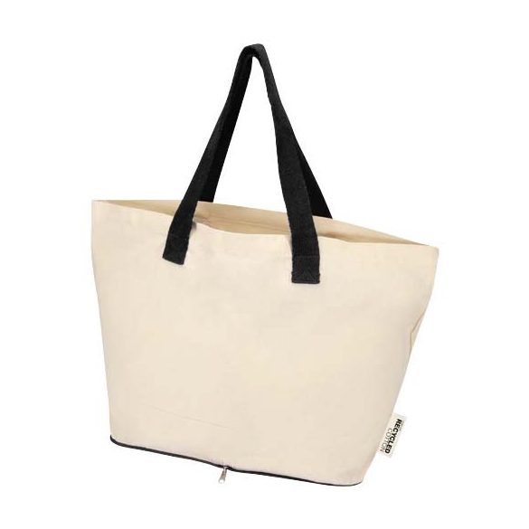 Sierra 140 g/m² GRS recycled foldable cotton tote bag 7L