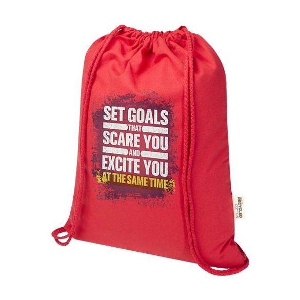 Peru Blend 180 g/m² GRS recycled drawstring bag 5L