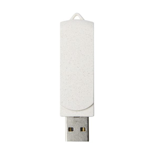 Rotate 4GB wheat straw USB flash drive