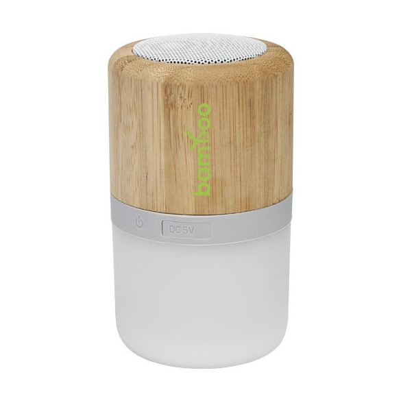 Aurea bamboo Bluetooth® speaker with light 