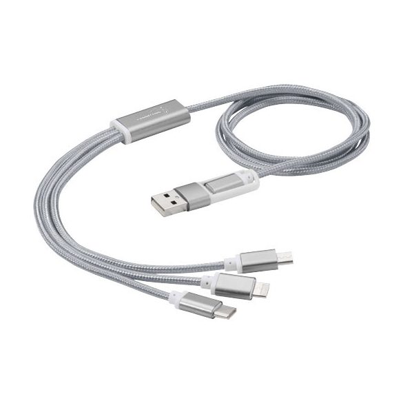 Versatile 3-in-1 charging cable with dual input