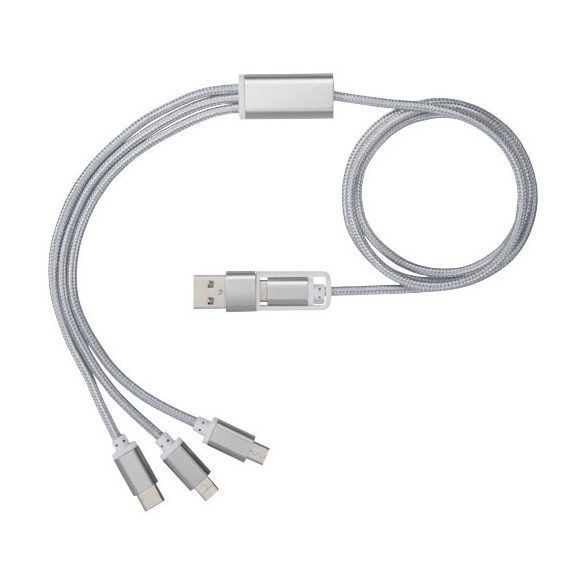 Versatile 3-in-1 charging cable with dual input