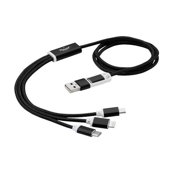 Versatile 3-in-1 charging cable with dual input