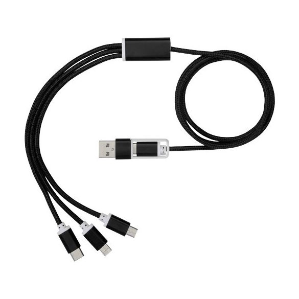 Versatile 3-in-1 charging cable with dual input