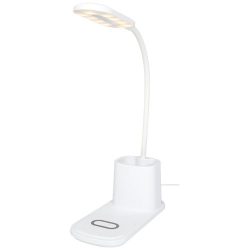 Bright desk lamp and organizer with wireless charger