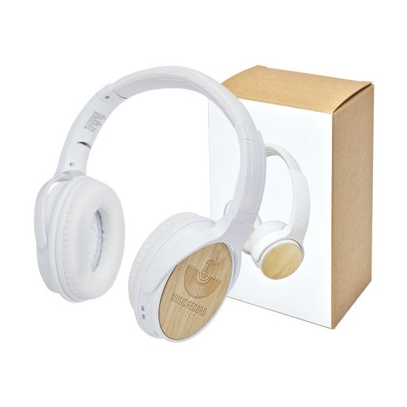 Athos bamboo Bluetooth® headphones with microphone