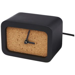 Momento wireless limestone charging desk clock