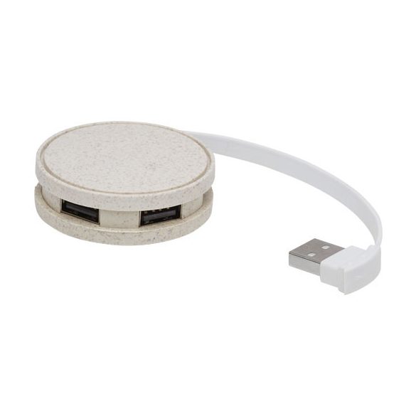 Kenzu wheat straw USB hub