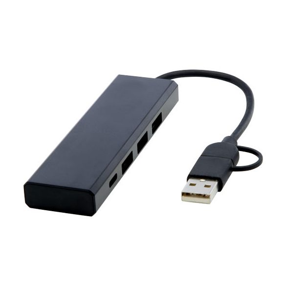 Rise RCS recycled aluminium USB 2.0 hub