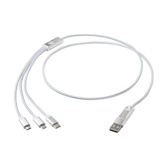 Versatile 5-1 recycled aluminium charging cable