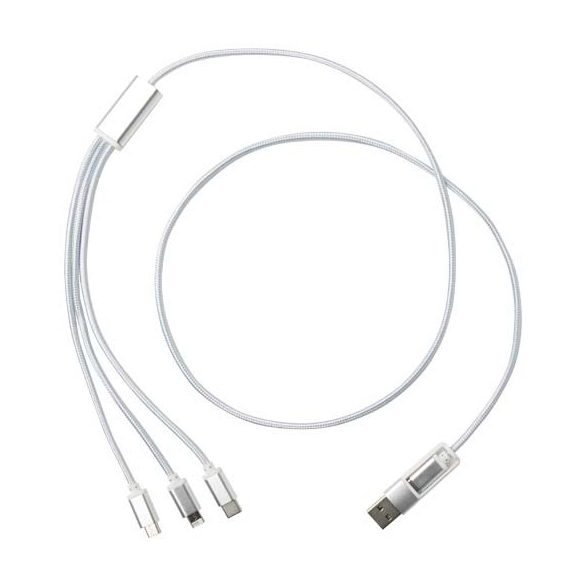 Versatile 5-1 recycled aluminium charging cable