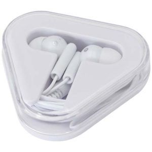 Rebel earbuds with recycled plastic storage box