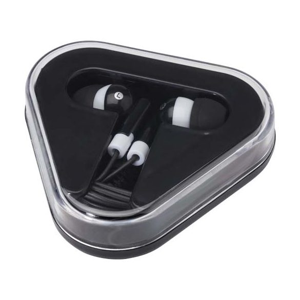 Rebel earbuds with recycled plastic storage box