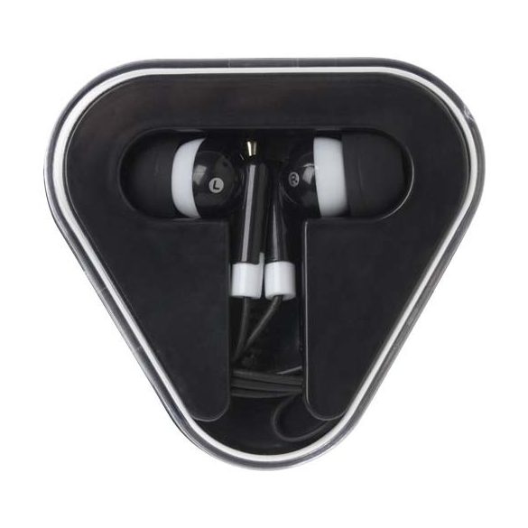 Rebel earbuds with recycled plastic storage box