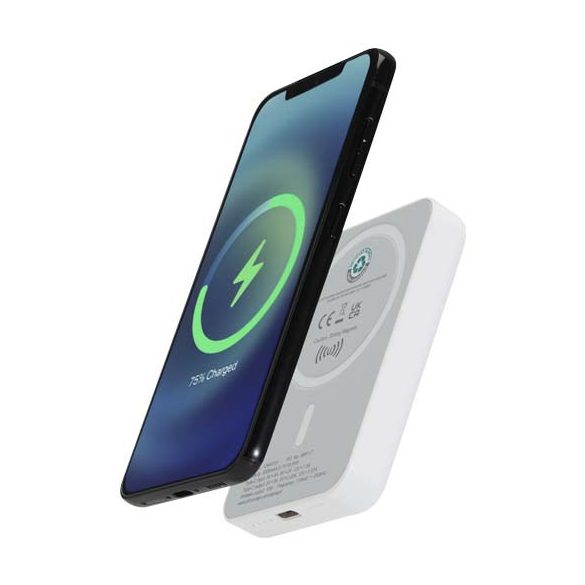 Acrab 5000 mAh 15W magnetic wireless power bank with 20W PD - made from recycled plastic