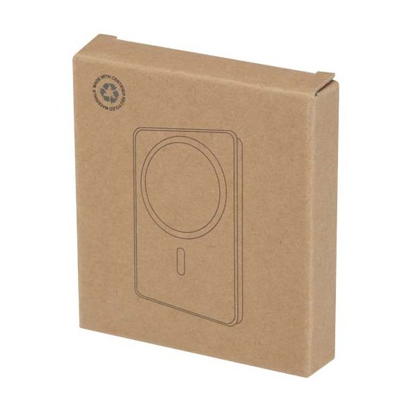 Acrab 5000 mAh 15W magnetic wireless power bank with 20W PD - made from recycled plastic
