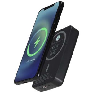 Acrab 10.000 mAh 15W magnetic wireless power bank with 20W PD - made from recycled plastic