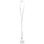   Franz recycled plastic smartphone lanyard with built-in data sync and 65W fast charge 5-in-1 cable