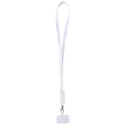   Franz recycled plastic smartphone lanyard with built-in data sync and 65W fast charge 5-in-1 cable