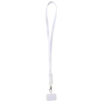   Franz recycled plastic smartphone lanyard with built-in data sync and 65W fast charge 5-in-1 cable