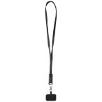   Franz recycled plastic smartphone lanyard with built-in data sync and 65W fast charge 5-in-1 cable