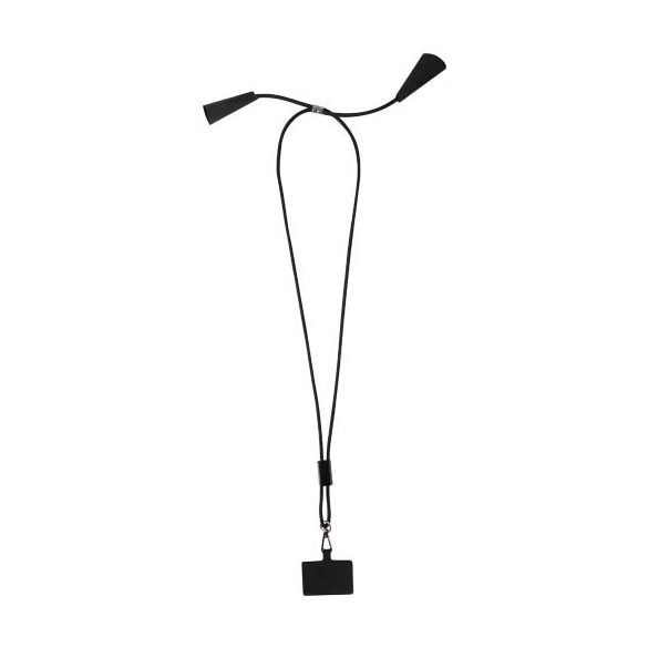 Funi recycled plastic smartphone lanyard with built-in data sync and 100W fast charge 5-in-1 cable
