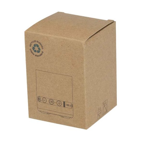 Hunor 3W recycled plastic wireless speaker