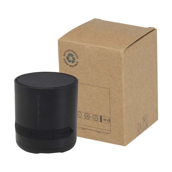 Hunor 3W recycled plastic wireless speaker