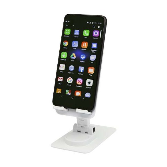 Alhena recycled plastic foldeable phone holder with metal desk stand