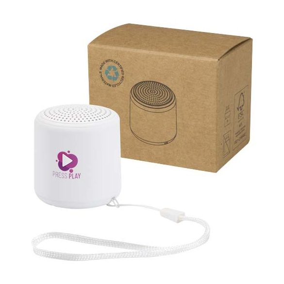 Velkis 3W recycled plastic wireless Bluetooth® speaker