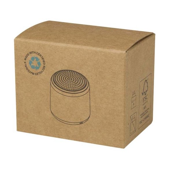 Velkis 3W recycled plastic wireless Bluetooth® speaker