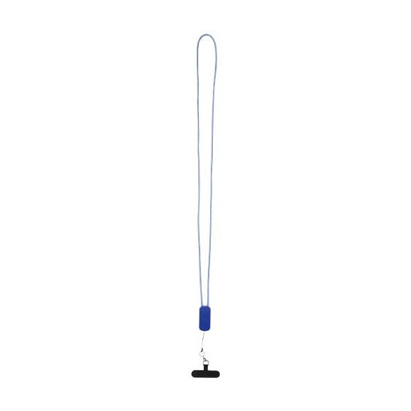 Anser recycled plastic smartphone lanyard with 27W 5-in-1 built-in cable