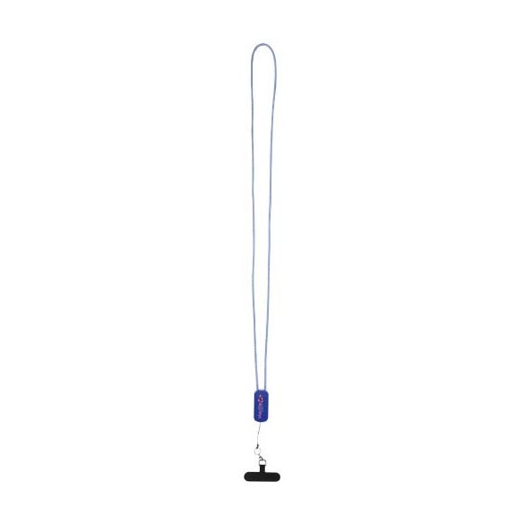 Anser recycled plastic smartphone lanyard with 27W 5-in-1 built-in cable