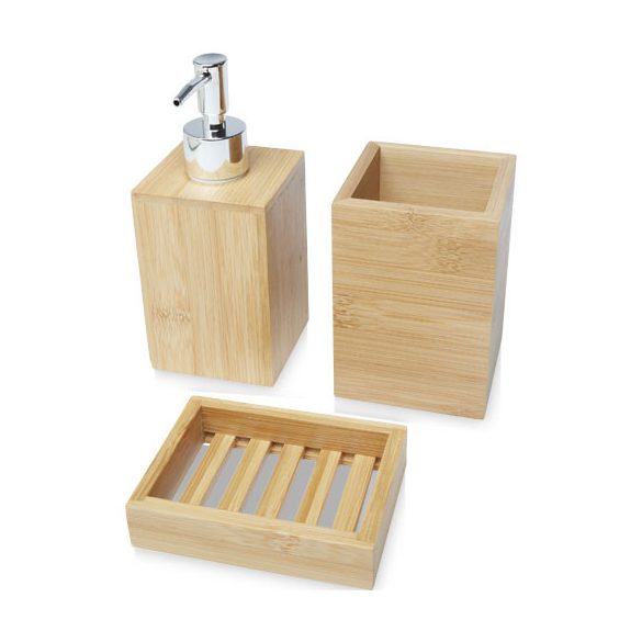 Hedon 3-piece bamboo bathroom set
