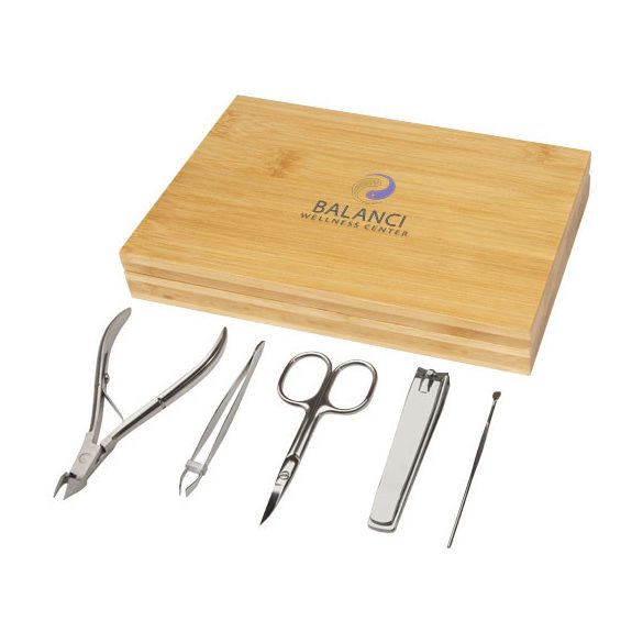 Ladia 5-piece bamboo manicure set