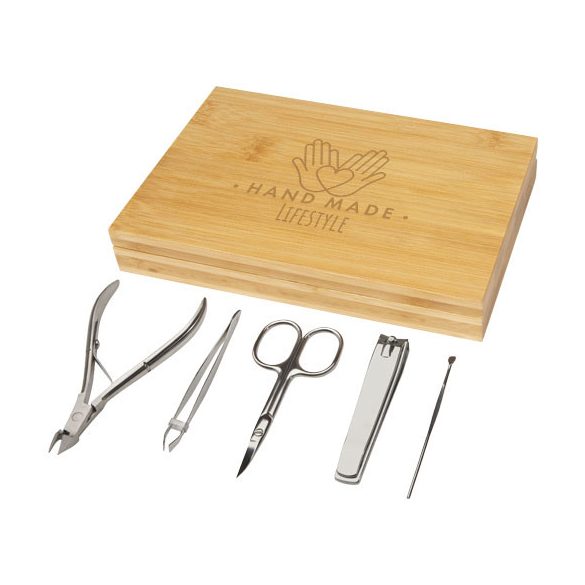 Ladia 5-piece bamboo manicure set