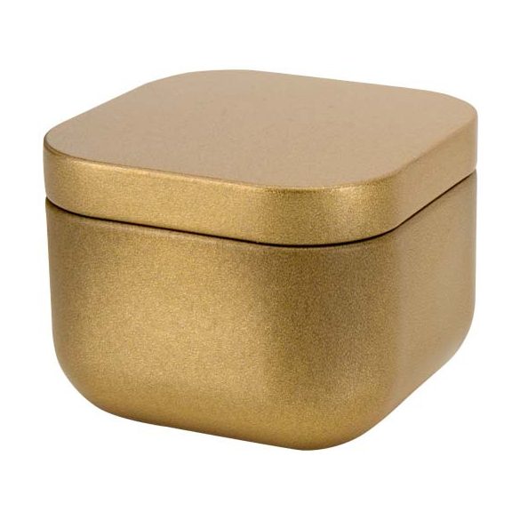Tindra square tin candle with vanilla aroma