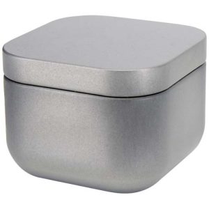 Tindra square tin candle with vanilla aroma