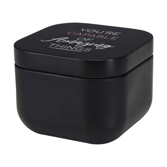 Tindra square tin candle with vanilla aroma