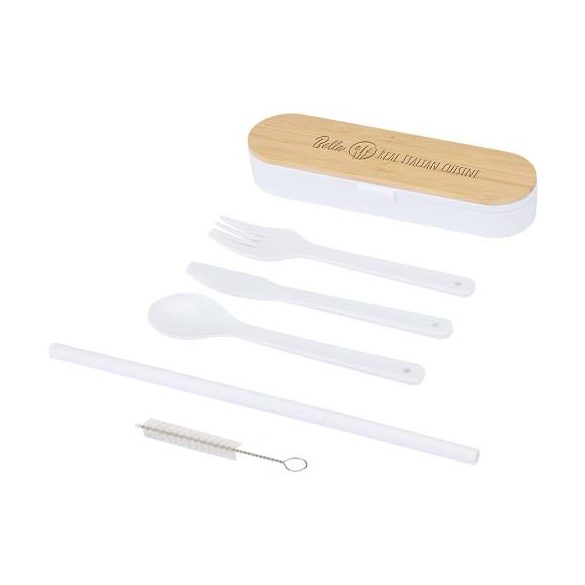 Runa cutlery set with bamboo lid