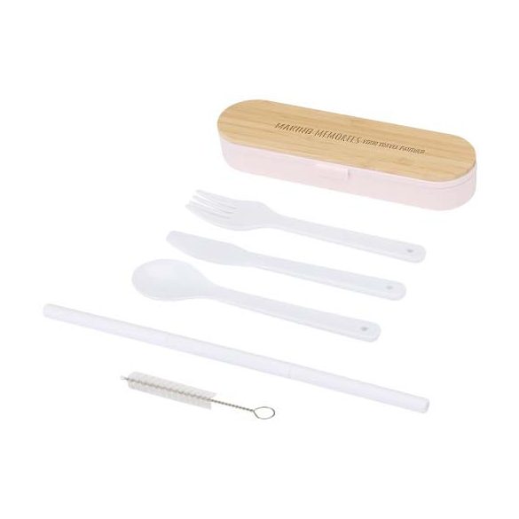 Runa cutlery set with bamboo lid