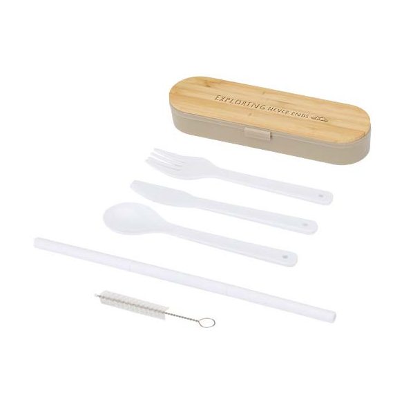 Runa cutlery set with bamboo lid