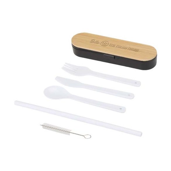 Runa cutlery set with bamboo lid