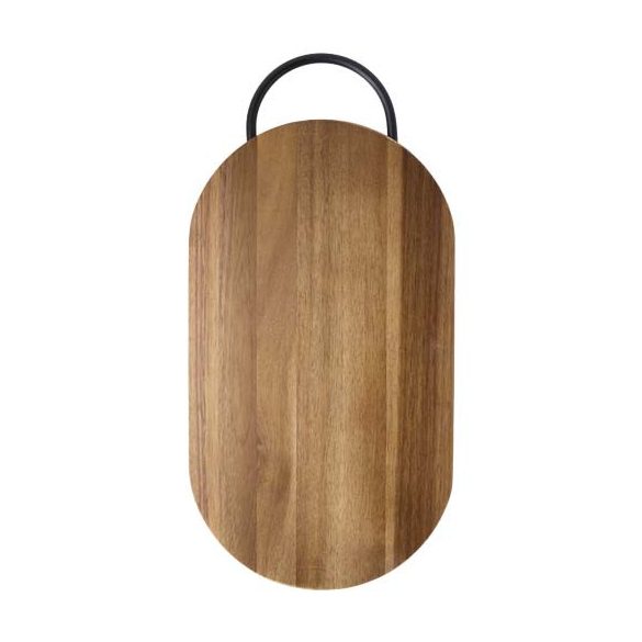 Prestige acacia wood chopping board with bread knife