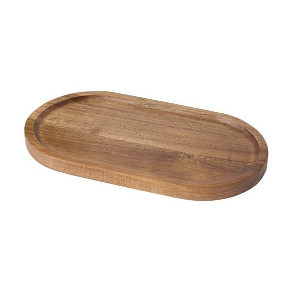 Edge acacia wood serving tray