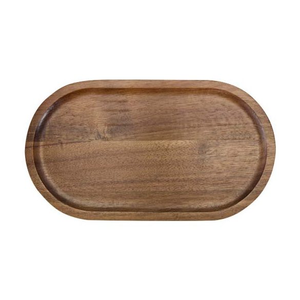 Edge acacia wood serving tray